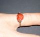 Ring Silber 800 Fingerring Geschnitzte Rote Koralle Rose Blätter Jugendstil 1920 Ringe Bild 8