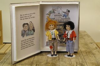 Max & Moritz Porzellan Puppen Reproduktion In Buchbox Dolls Bild