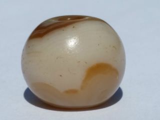 15.  7mm Ancient Rare Agate Eye Bead Bild