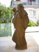 Holzfigur - Heiligenfigur - Madonna Mit Kind - Geschnitzt - Deko - 40 Cm Holzarbeiten Bild 1