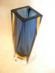 Seltene Murano Sommerso Blockvase Mit Asymmetrischem Schliff,  Seguso,  60er Glas & Kristall Bild 3