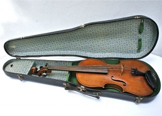 Alte Geige,  Restauriert,  Mit Kasten Und Wertgutachten,  Länge 60 Cm. Bild