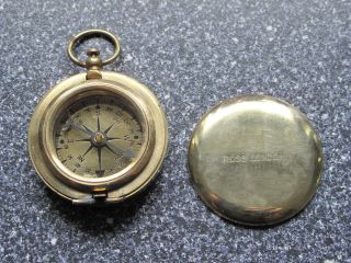 Kompass Taschenkompass Mit Springdeckel Und Holzschatulle Ross London Bild