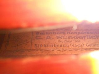 Sehr Alte Geige Violine C.  A.  Wunderlich Siebenbrunn (vogt) Schnäppchen Bild