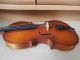 Sammlerstück Antike Geige Violine Mit Zettel Mit Koffer Russisch Cccp Saiteninstrumente Bild 5