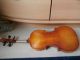 Sammlerstück Antike Geige Violine Mit Zettel Mit Koffer Russisch Cccp Saiteninstrumente Bild 7