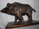 Wildschwein Keiler Schwein Bronze Skulptur Bronzefigur Vollplastisch Top Jagd & Fischen Bild 2