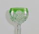 Römer Weinglas Kristallglas Überfang Hellgrün Schliff Saint Louis Sammlerglas Bild 4