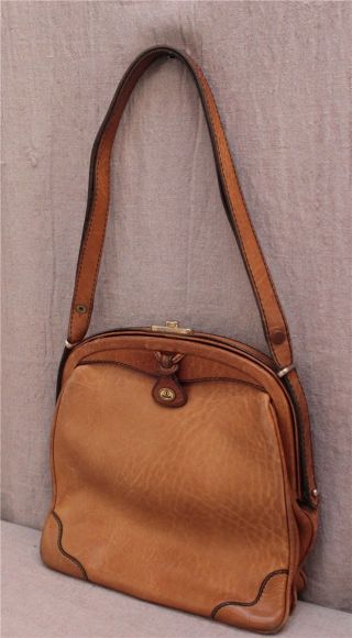 Goldpfeil Damen Handtasche,  70er Jahre,  Caracciola,  Leder Bild