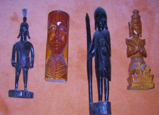 Holzfiguren/ Afrika Figuren Und Ländern Der Reise. Bild