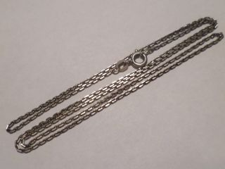 Antike Fbm Halskette Aus 925er Sterling Silber,  51 Cm,  Diamantiert,  5 Tage Bild