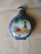 Snuff Bottle China Um 1900 Beidseitig Bemalt Asiatika: China Bild 1
