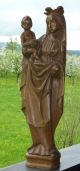 Madonna,  Maria Mit Kind,  Schnitzkunst,  Holz,  Topzustand,  Für Stand Oder Hängung Skulpturen & Kruzifixe Bild 3