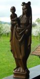 Madonna,  Maria Mit Kind,  Schnitzkunst,  Holz,  Topzustand,  Für Stand Oder Hängung Skulpturen & Kruzifixe Bild 4