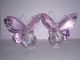2 Glasfiguren Figur Schmetterlinge Pink Kristallkugel Kristall Geschliffen Glas & Kristall Bild 8