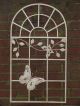 Stallfenster Grosses Fenster Metall Schmetterling Weiss Im Vintage - Still Gefertigt nach 1945 Bild 1