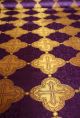 Vestment Violet Brocade Liturgical Fabric Chasuble Kasel Messgewand Kirchliches Gerät & Inventar Bild 1