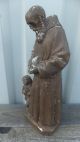 Antike Figur Pater Heiliger Bruder Konrad Mit Kind Skulpturen & Kruzifixe Bild 2