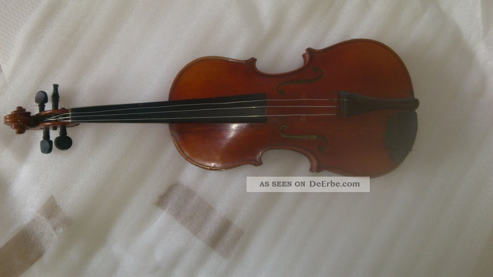 Geige Mit Zettel: Antonius Stradivarius Cremonensis,  Faciebat Anno 1713 Saiteninstrumente Bild