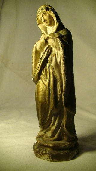 Sehr Alte Figur,  Skulptur,  Heilige Maria,  Antik,  Handarbeit Bild