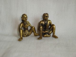 Selt.  Erotikfiguren Pärchen Als Glücksbringer Aus Bronze Miniaturen Bild