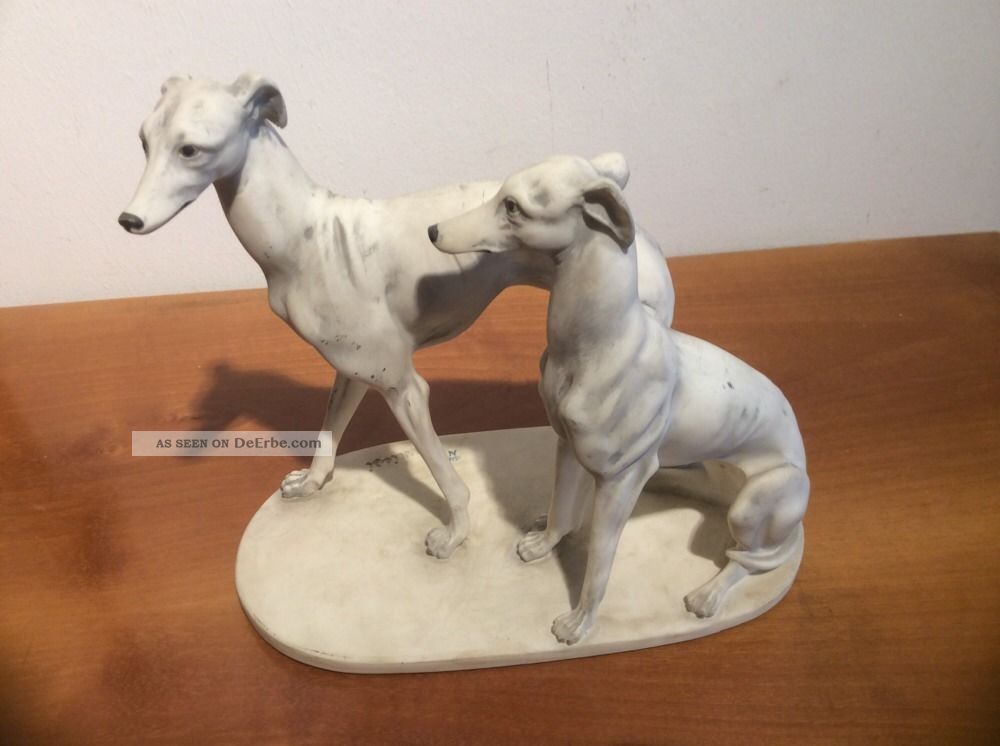 Skulptur,  Figur,  Windhunde,  Furiesi Gemarktet, 1950-1999 Bild