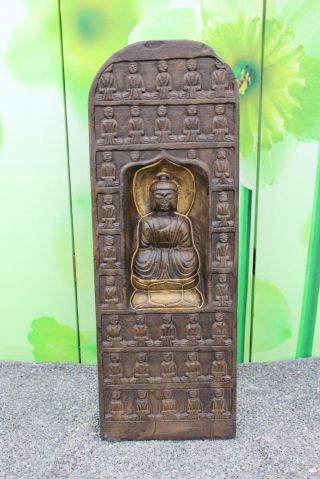 Stein Pagode Buddha Tibet Granit Asiatika Garten Teich Japangarten Buddhismus Bild