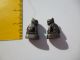 2 Tempelhunde Miniaturen Tempellöwen Foo Dogs Shi Tsu Figuren Aus Burma 20.  Jh. Entstehungszeit nach 1945 Bild 1