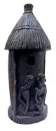 Ebenholzfigur Einer Traditionellen Afrikanischen Hütte.  African Sculpture Entstehungszeit nach 1945 Bild 1