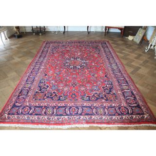 Königlicher Handgeknüpfter Orientteppich Blumen Medaillon Carpet Rug 200x310cm Bild