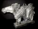 3 Pferde Skulptur KÜnstlerplastik Tier Skulptur Silbern 45 Cm Breit 1950-1999 Bild 1