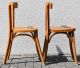 2 Zwei Alte Küchenstühle Kneipen Stuhl Stühle Bauhaus Art Deco Stil Holzstühle 1920-1949, Art Déco Bild 2
