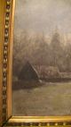 Altes Öl Gemälde,  Landschaft,  Romantiker,  Signiert Im Prunk Gold Holzrahmen Originale der Zeit Bild 2