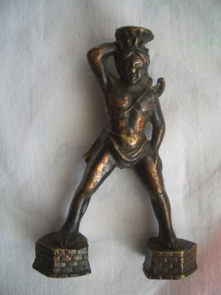 Bronze – Figur – Skulptur Antiker Jäger / Ringer / Bogenschütze - Sammlerstück Bild