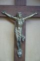 Jesus Am Kreuz Metall Holz 50 Cm Kruzifix Mit Aufhängung Skulpturen & Kruzifixe Bild 1