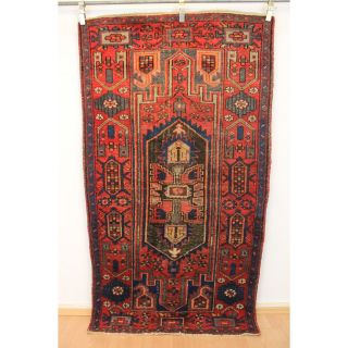 Prächtiger Alter Handgeknüpfter Heriz Malayer Orient Teppich Tappeto 210x117cm Bild