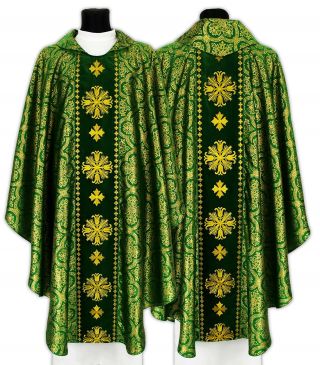 Green Messgewand Chasuble Kasel Vestment Casula 632 - Az14 De Bild