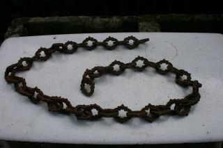 Eisenkette,  Alte Kette,  Alte Eisenkette,  Eisendeko,  Stahlkette,  Antike Kette Nr.  5 Bild