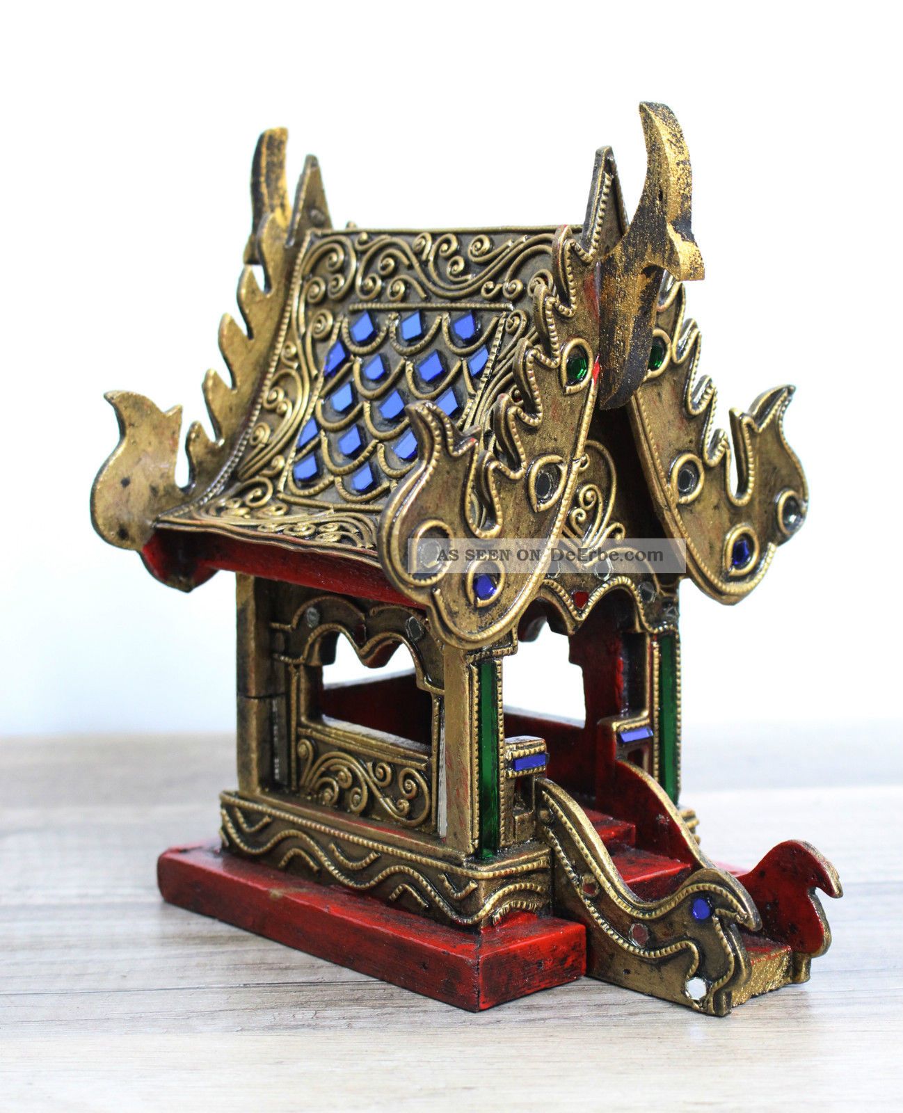 Geisterhaus Haunted House San Phra Phum Feng Shui Thailand Spiegel Asien 20cm Entstehungszeit nach 1945 Bild
