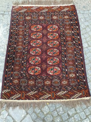 Schöner Alter Sehr Feiner Orientteppich Perser Teppich Handgeknüpft 120 X 80 Bild
