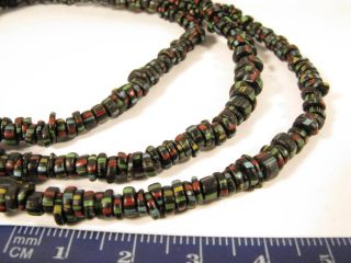 Alte Rare Striped Pound Beads Glasperlen Old Venetian Glass Trade Bead Afrozip Bild