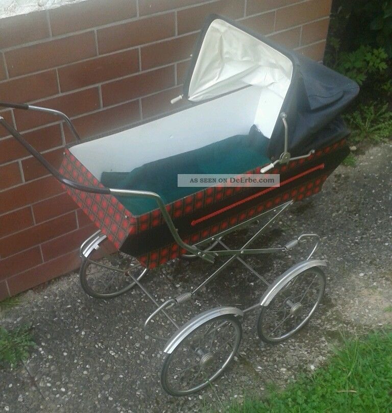 Ur Alter Schner Groer Puppenwagen Kinderwagen Von 1966 Raritt  Dachbodenfund