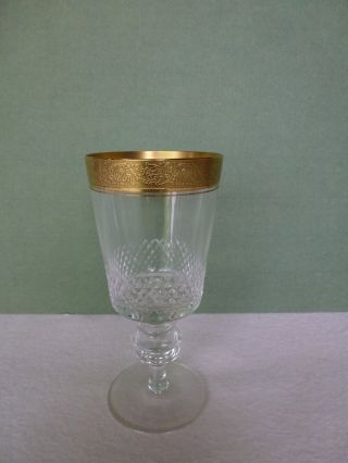 Glas Gläser Bleikristall Rotweingläser 12 X Goldrand Facettenschliff Bild
