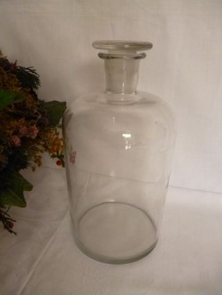 Apothekerflasche Glasstöpsel Glasflasche Apotheke Stöpsel Bild