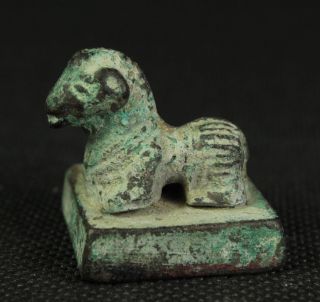 Stempel Siegel Aus Bronze Mit Tier Skulptur China Wohl 18.  Jhd, . Bild