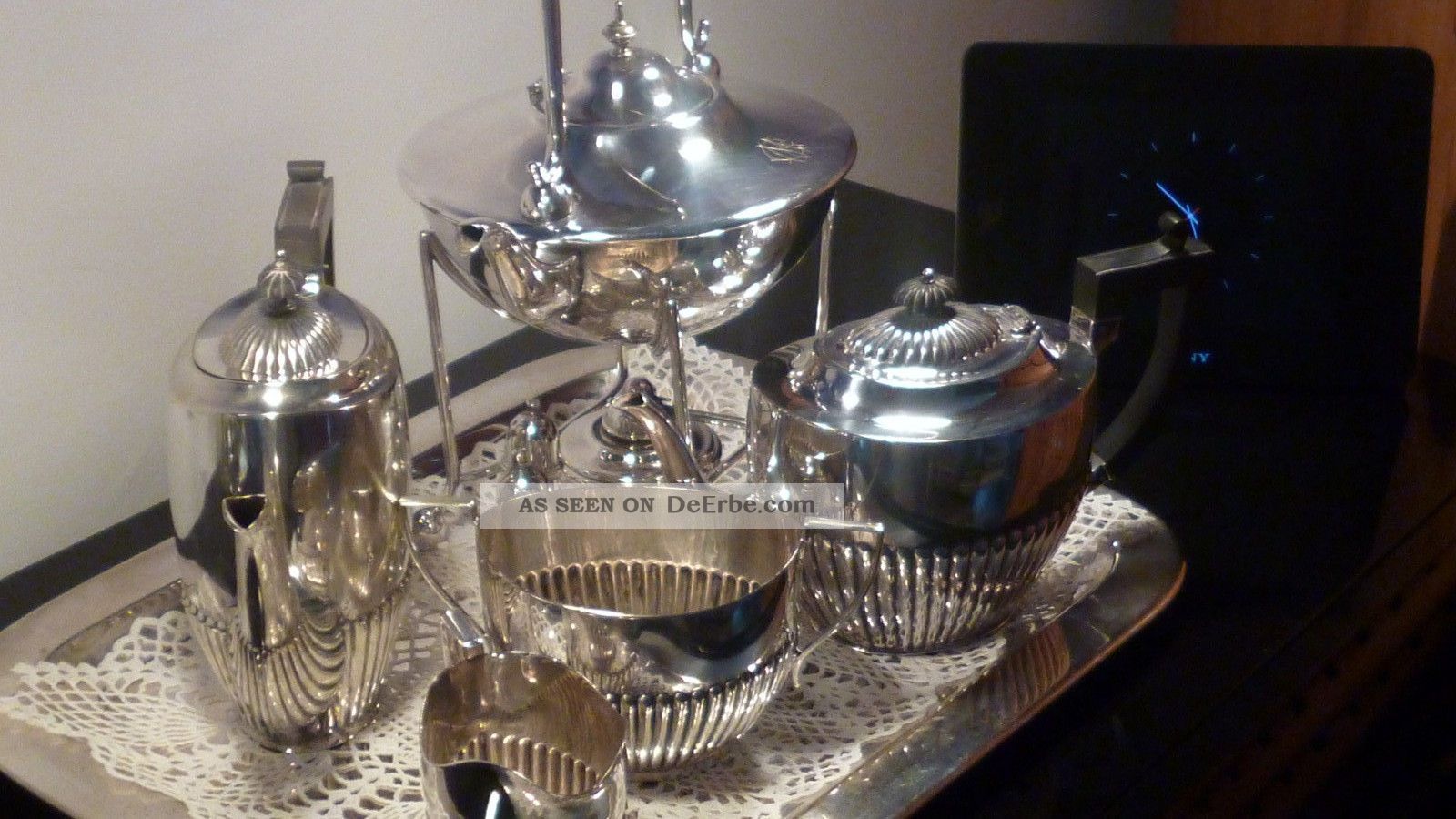 Teeset Versilbert/teaset Silver Plated Objekte ab 1945 Bild