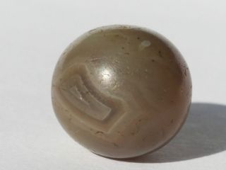 14.  2mm Ancient Rare Western Asian Agate Eye Bead Bild