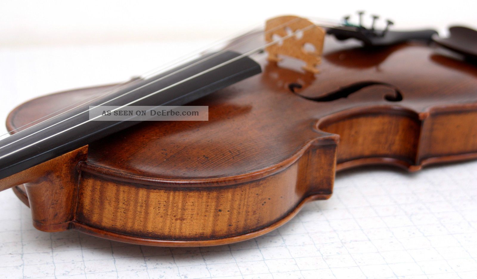 Old Big France Masterviolin Salomon Luthier Cecille A`paris Video. Saiteninstrumente Bild