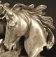 3 Pferde Skulptur KÜnstlerplastik Tier Skulptur Silbern 45 Cm Breit 1950-1999 Bild 1