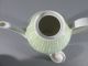 Eschenbach Kaffeegeschirrteile Portionskännchen Tassen Teller Weiß/grün 50er Jah Nach Stil & Epoche Bild 2